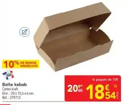 METRO Boîte kebab offre