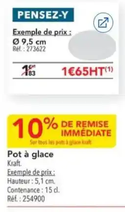 METRO Kraft Pot à glace offre