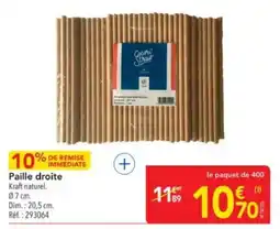 METRO CocoStraw Paille droite offre