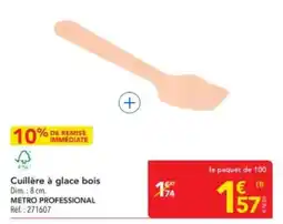 METRO METRO PROFESSIONAL Cuillère à glace bois offre