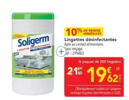 METRO Soligerm Lingettes désinfectantes offre