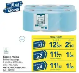 METRO METRO PROFESSIONAL Essuie-mains offre