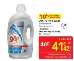 METRO Skip Déttergent liquide offre