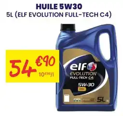 Carter-Cash elf HUILE 5W30 offre
