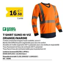 DomPro cover guard T-SHIRT SUNO HI-VIZ ORANGE/MARINE offre