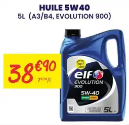Carter-Cash elf Huile 5W40 offre