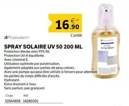 DomPro Physioderm SPRAY SOLAIRE UV 50 offre