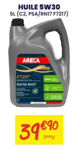 Carter-Cash ARECA HUILE 5W30 offre