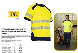DomPro Tee shirt manche courte haute visibilite halogene jaune offre