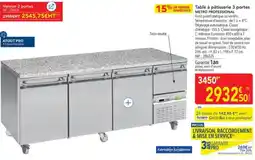 METRO METRO PROFESSIONAL Table à pâtisserie 3 portes offre