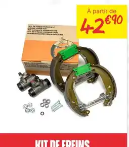 Carter-Cash KIT DE FREINS offre