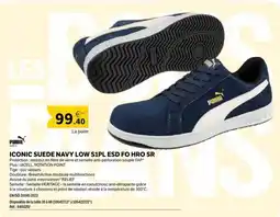 DomPro PUMA ICONIC SUEDE NAVY LOW S1PL ESD FO HRO SR offre