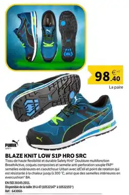 DomPro PUMA BLAZE KNIT LOW S1P HRO SRC offre