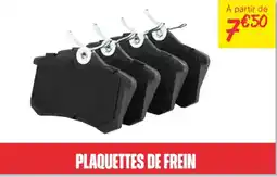 Carter-Cash PLAQUETTES DE FREIN offre