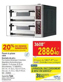 METRO OEM Fours à pizza offre