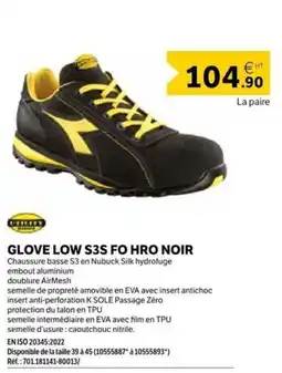 DomPro GLOVE LOW S3S FO HRO NOIR offre