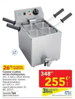 METRO METRO PROFESSIONAL Cuisseur à pâtes offre