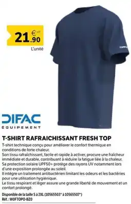 DomPro Difac T-shirt rafraichissant fresh top offre