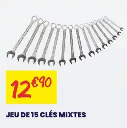 Carter-Cash JEU DE 15 CLÉS MIXTES offre