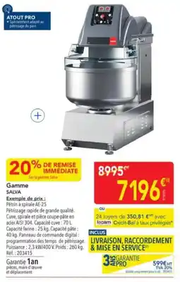 METRO SALVA Pétrin à spirale AE-25 offre