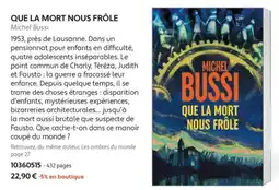 France Loisirs MICHEL BUSSI QUE LA MORT NOUS FRÔLE offre