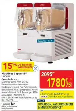 METRO UGOLINI Machines à granité offre
