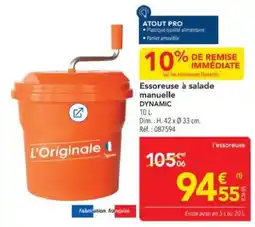 METRO Dynamic Essoreuse à salade manuelle offre
