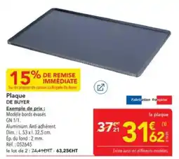 METRO DE BUYER Plaque offre