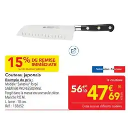 METRO SABATIER PROFESSIONNEL Couteau japonais offre