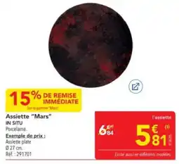 METRO Assiette Mars offre