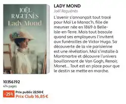 France Loisirs Joël Raguénès Lady Mond offre