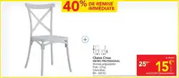 METRO METRO PROFESSIONAL Chaise Cross offre