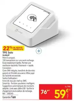 METRO SUMUP TPE Solo offre