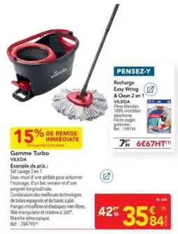 METRO VILEDA Gamme Turbo offre