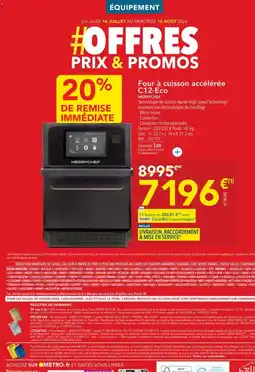 METRO Merrychef Four à cuisson accélérée c12-eco offre