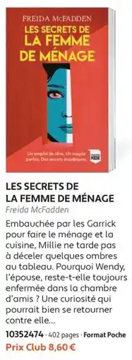 France Loisirs LES SECRETS DE LA FEMME DE MÉNAGE offre