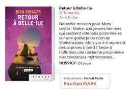 France Loisirs Jean Failler Retour à Belle-île offre