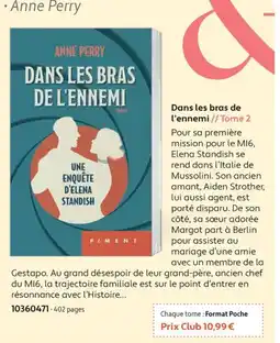 France Loisirs PIMENT Dans les bras de l'ennemi offre