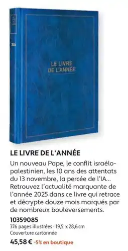 France Loisirs LE LIVRE DE L'ANNÉE offre