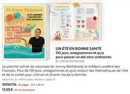 France Loisirs Dr Jimmy Mohamed Un été en bonne santé offre