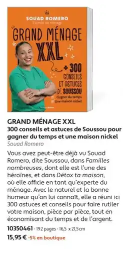 France Loisirs Soussou Romero Grand Ménage XXL offre