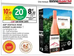 Intermarché Contact Ventoux aop ventoux rosé expert club hve3 offre