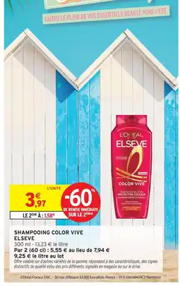 Intermarché Express Elseve shampooing color vive offre