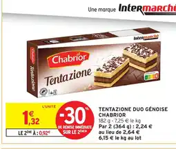 Intermarché Chabrior tentazione duo génoise offre