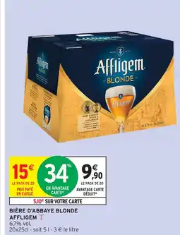 Intermarché Affligem bière d'abbaye blonde offre