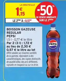 Intermarché Pepsi boisson gazeuse regular offre