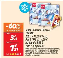 Netto Twister glace bâtonnet frrreeze twister offre