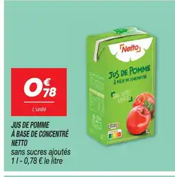Netto Netto jus de pomme à base de concentré offre