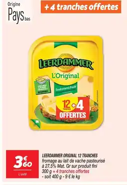 Netto Leerdammer original 12 tranches offre