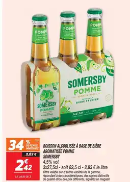 Netto Somersby boisson alcoolisée à base de bière aromatisée pomme offre